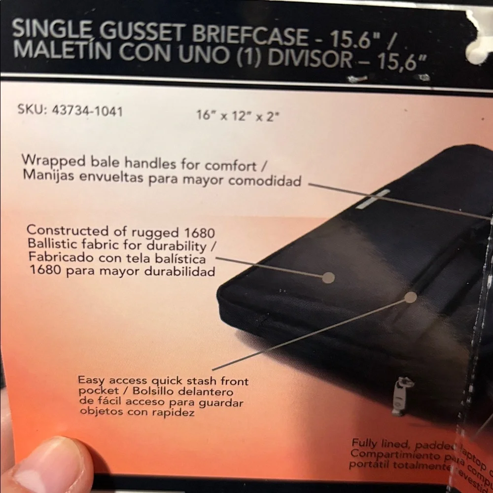 Samsonite Black fits up to 15.6 Laptop Bag (unisex)
